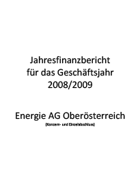 Bild zum Jahresfinanzbericht 2008/2009